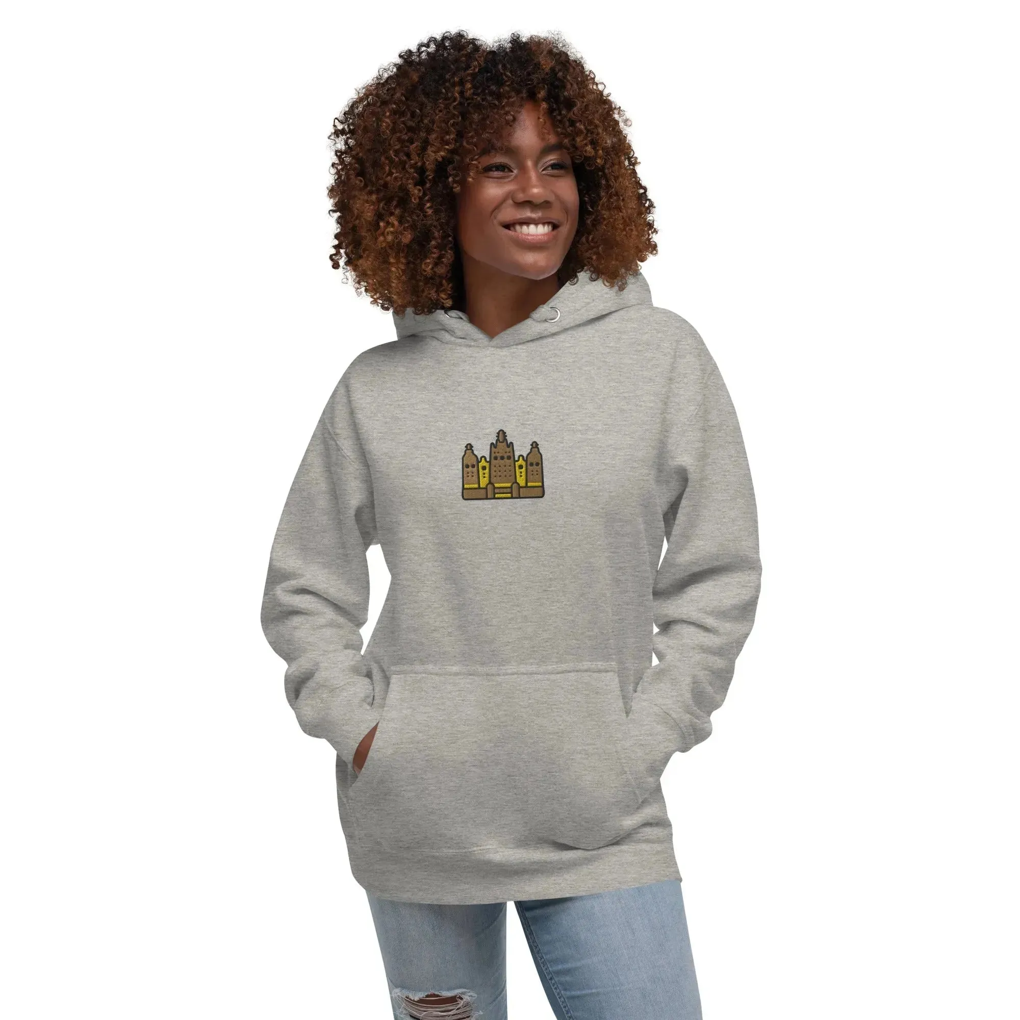 Malian Great Mosque Embroidered Hoodie