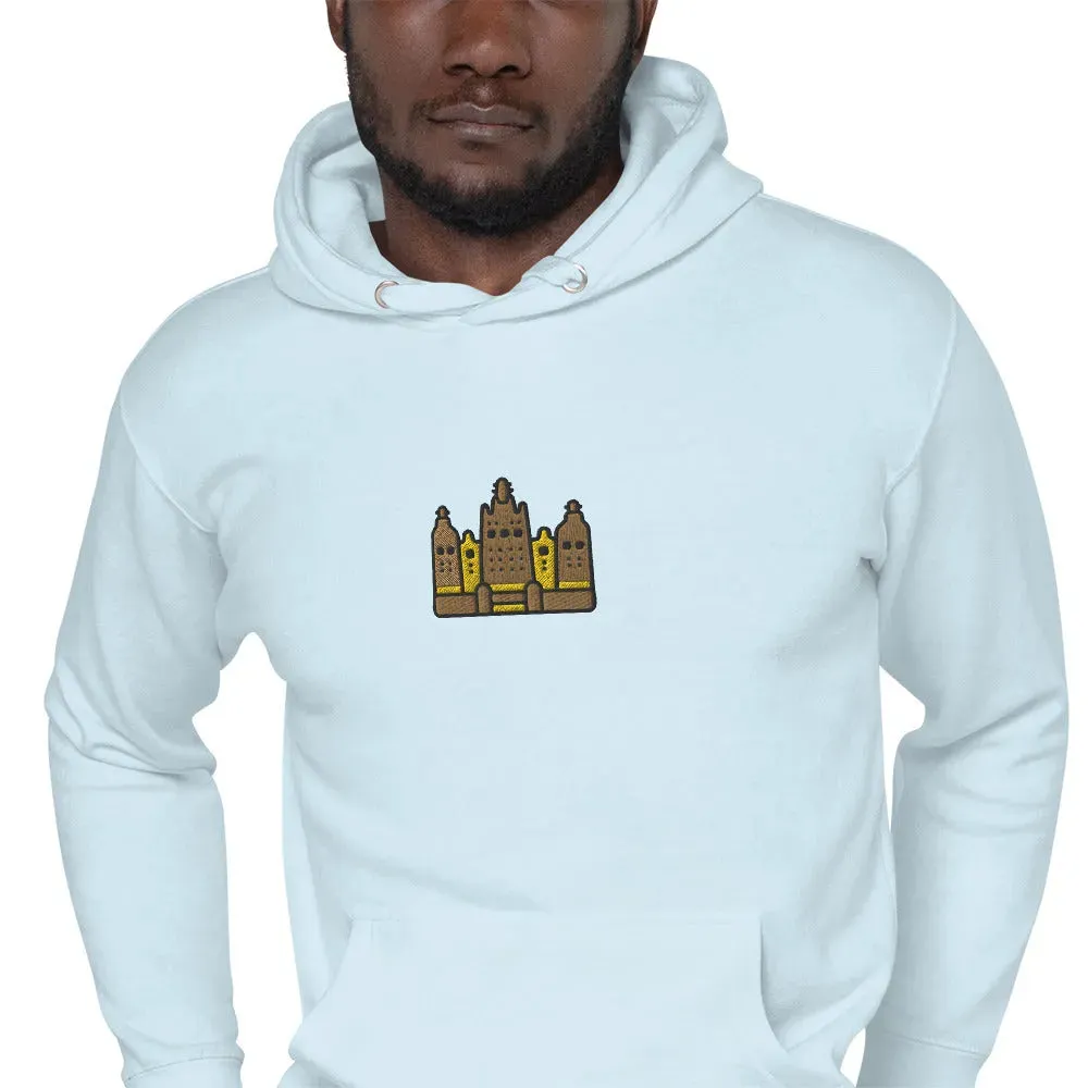 Malian Great Mosque Embroidered Hoodie