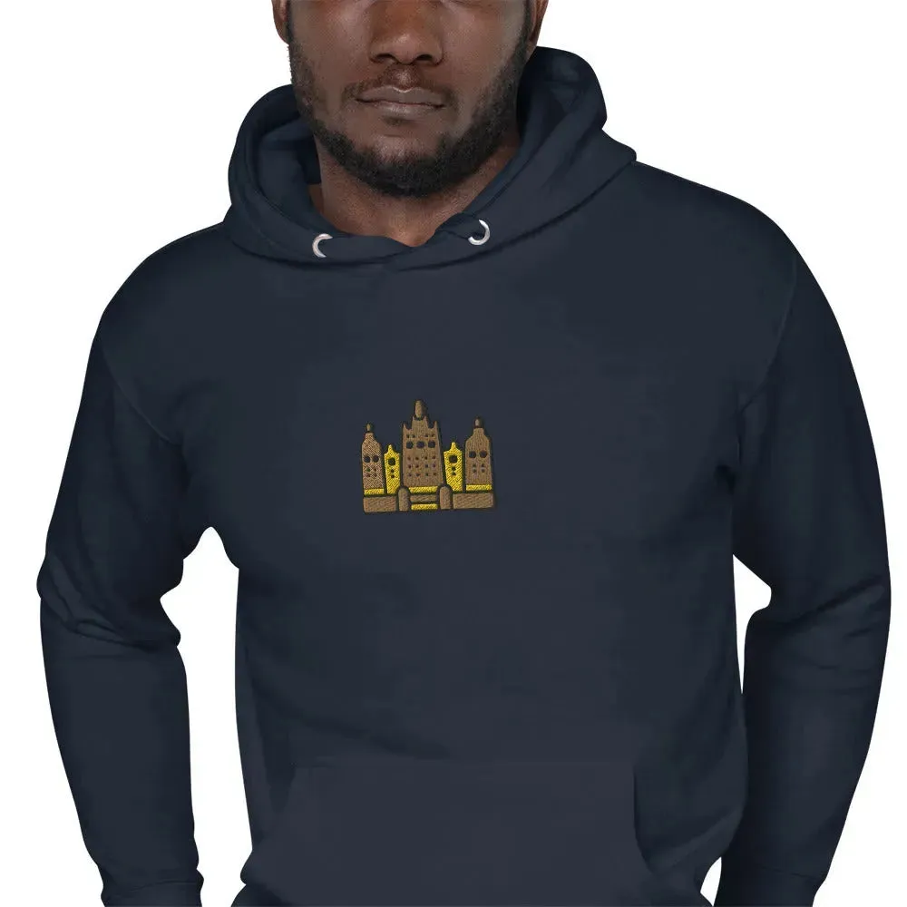 Malian Great Mosque Embroidered Hoodie
