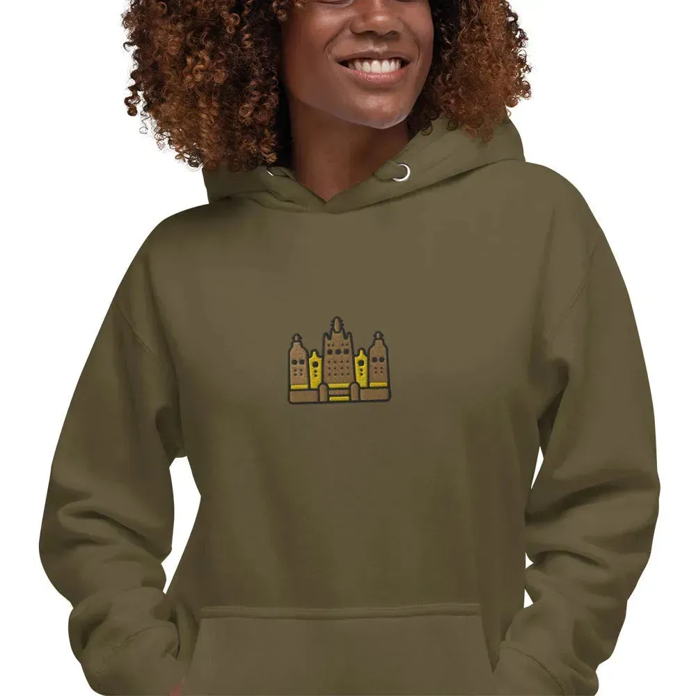 Malian Great Mosque Embroidered Hoodie