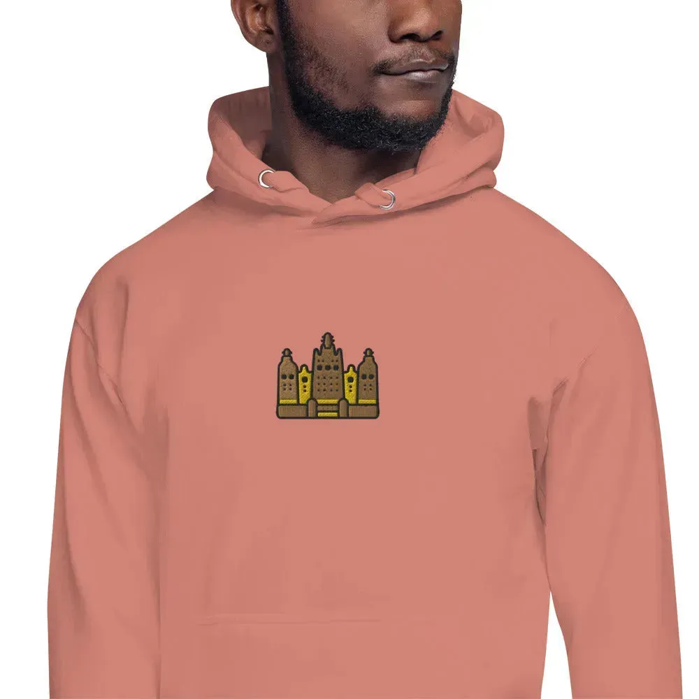 Malian Great Mosque Embroidered Hoodie