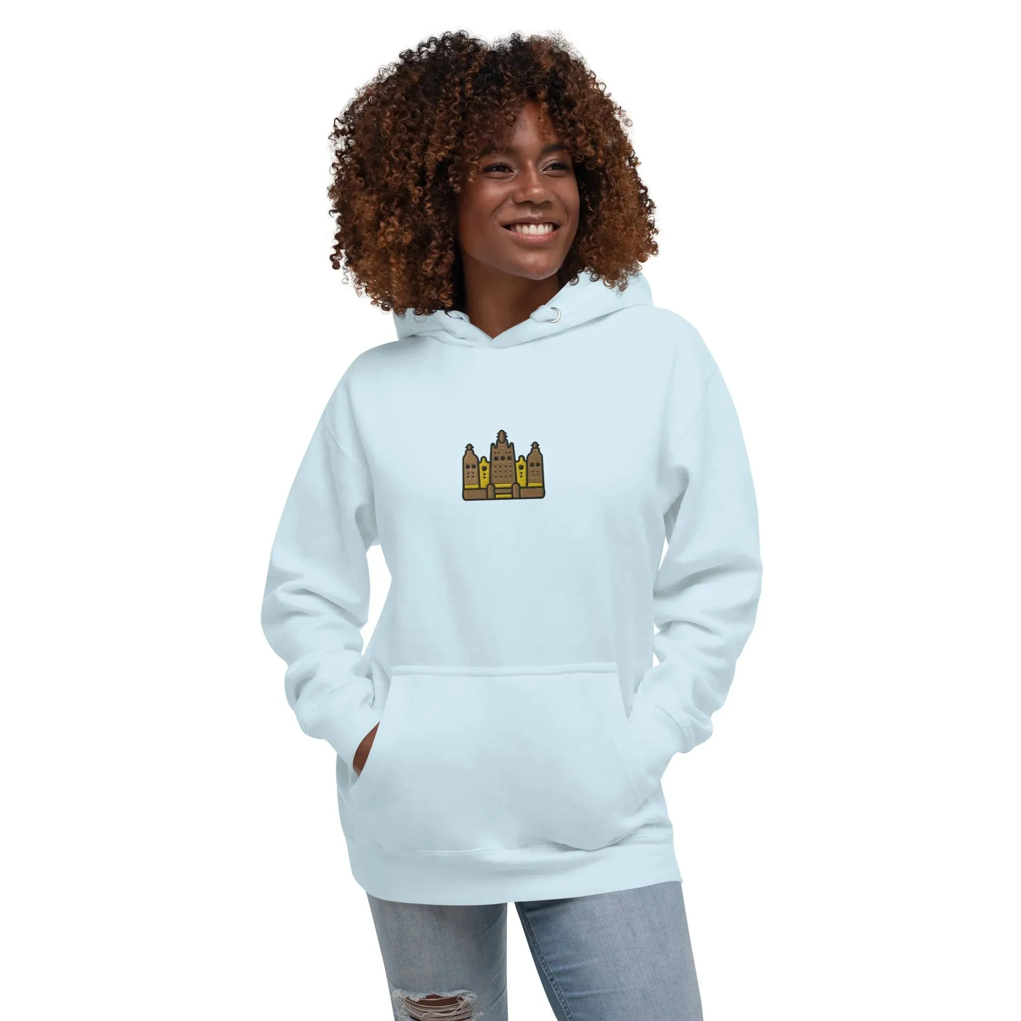 Malian Great Mosque Embroidered Hoodie