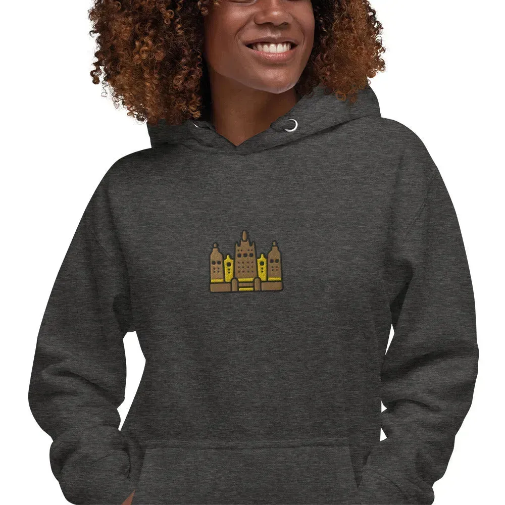 Malian Great Mosque Embroidered Hoodie