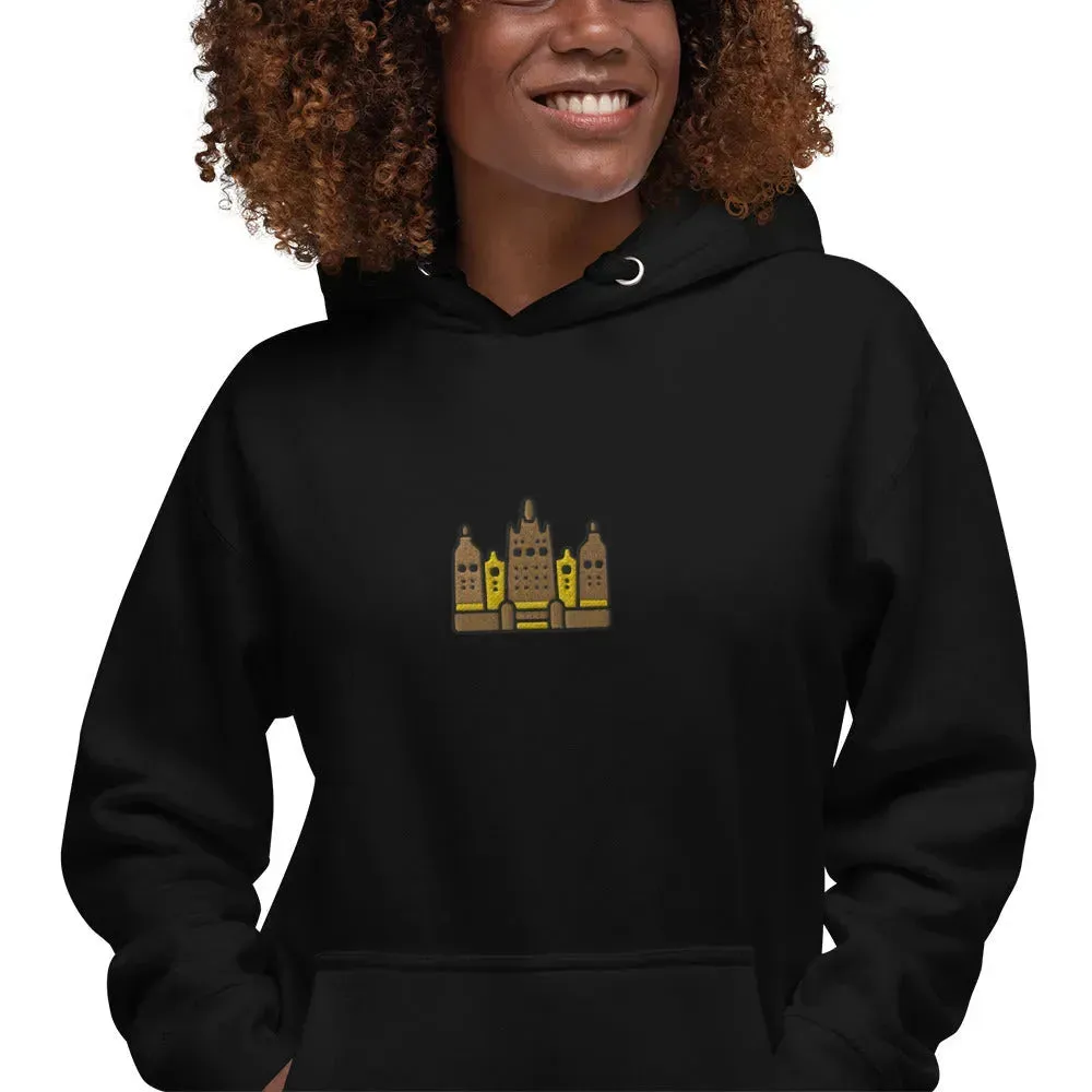 Malian Great Mosque Embroidered Hoodie