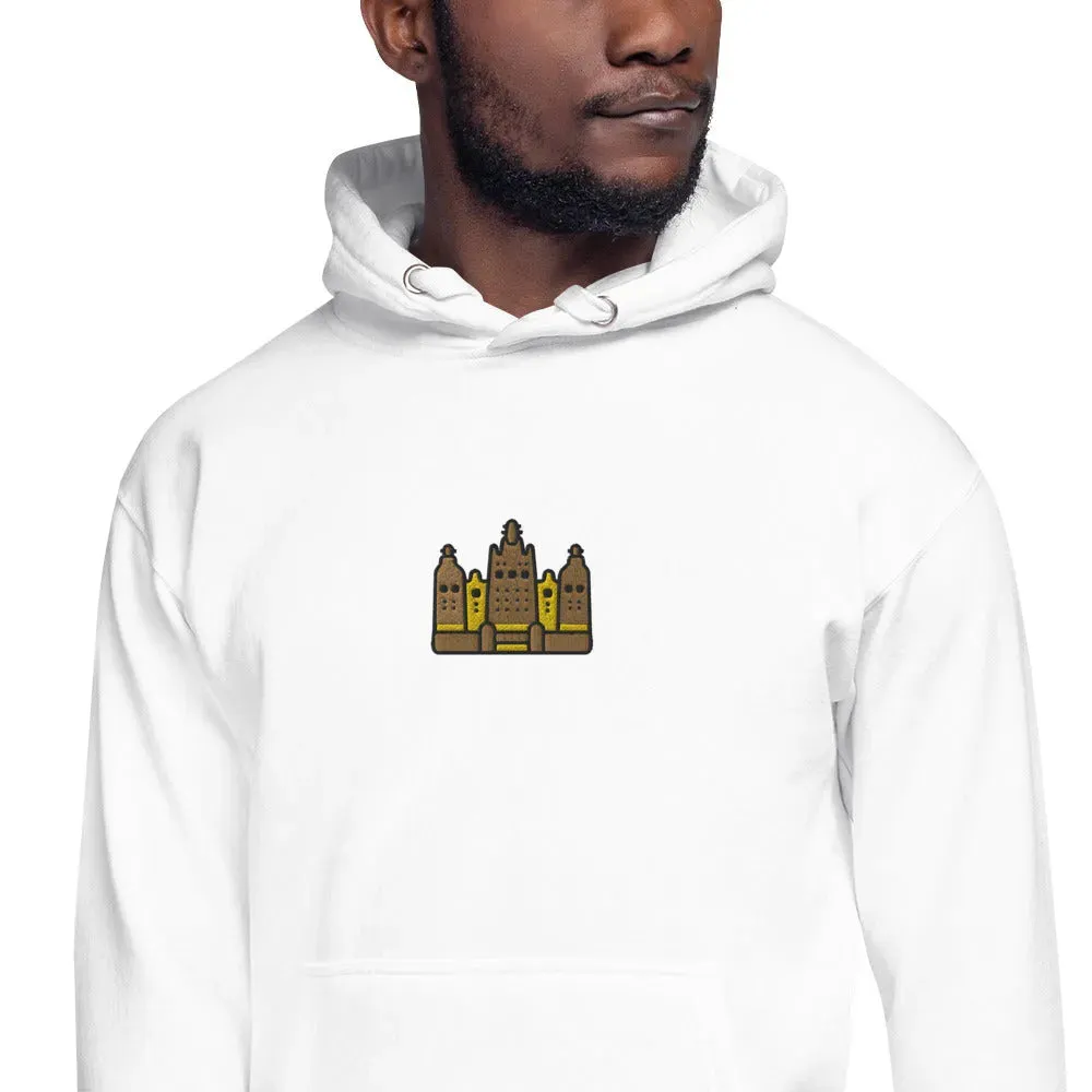 Malian Great Mosque Embroidered Hoodie