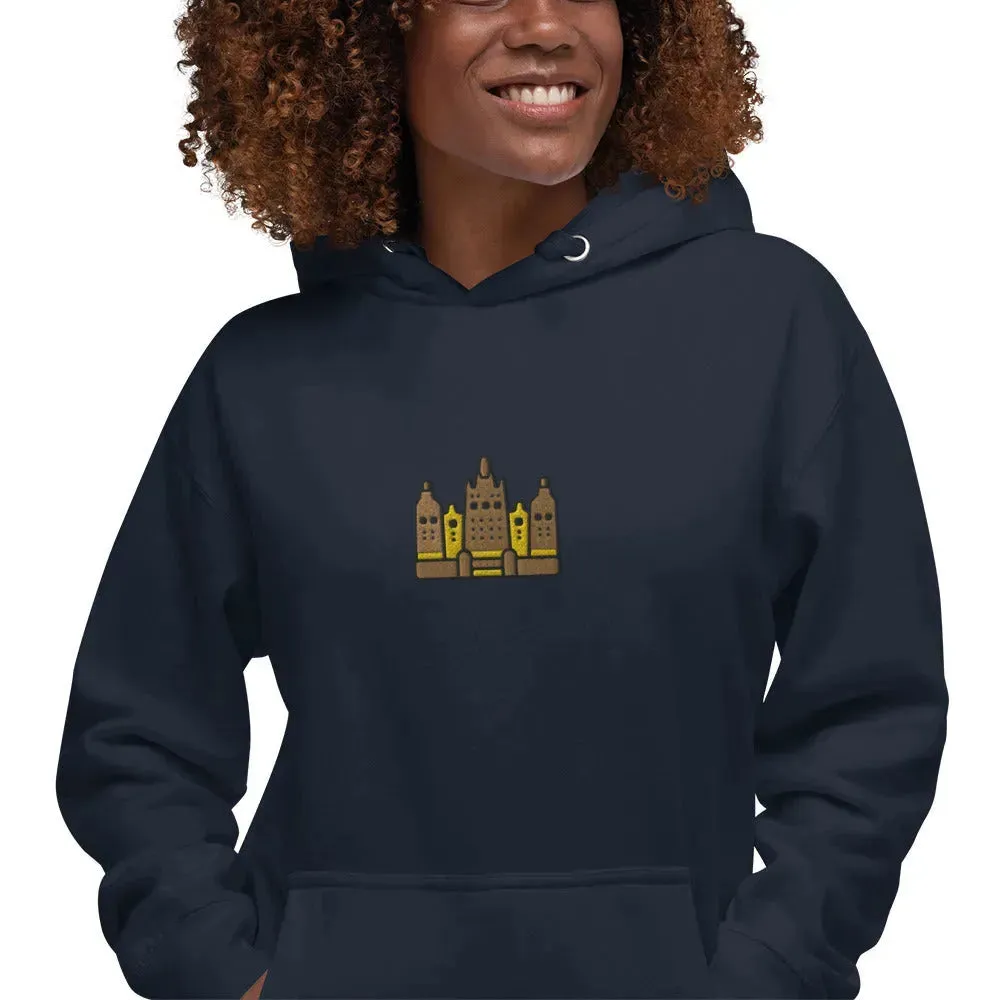 Malian Great Mosque Embroidered Hoodie