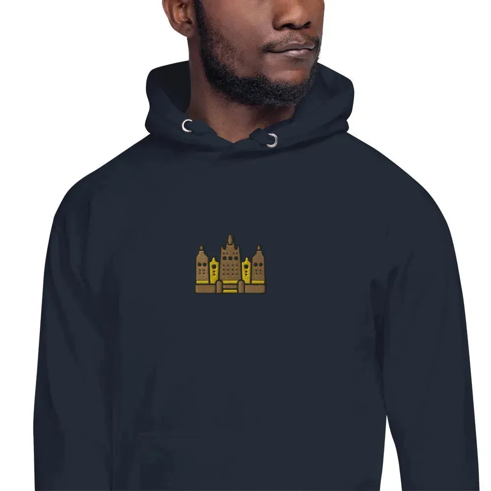 Malian Great Mosque Embroidered Hoodie