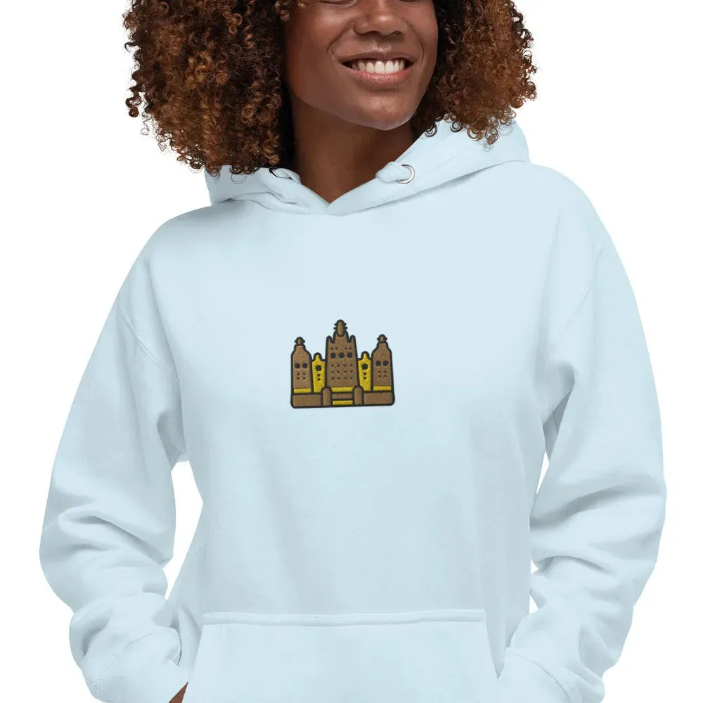 Malian Great Mosque Embroidered Hoodie