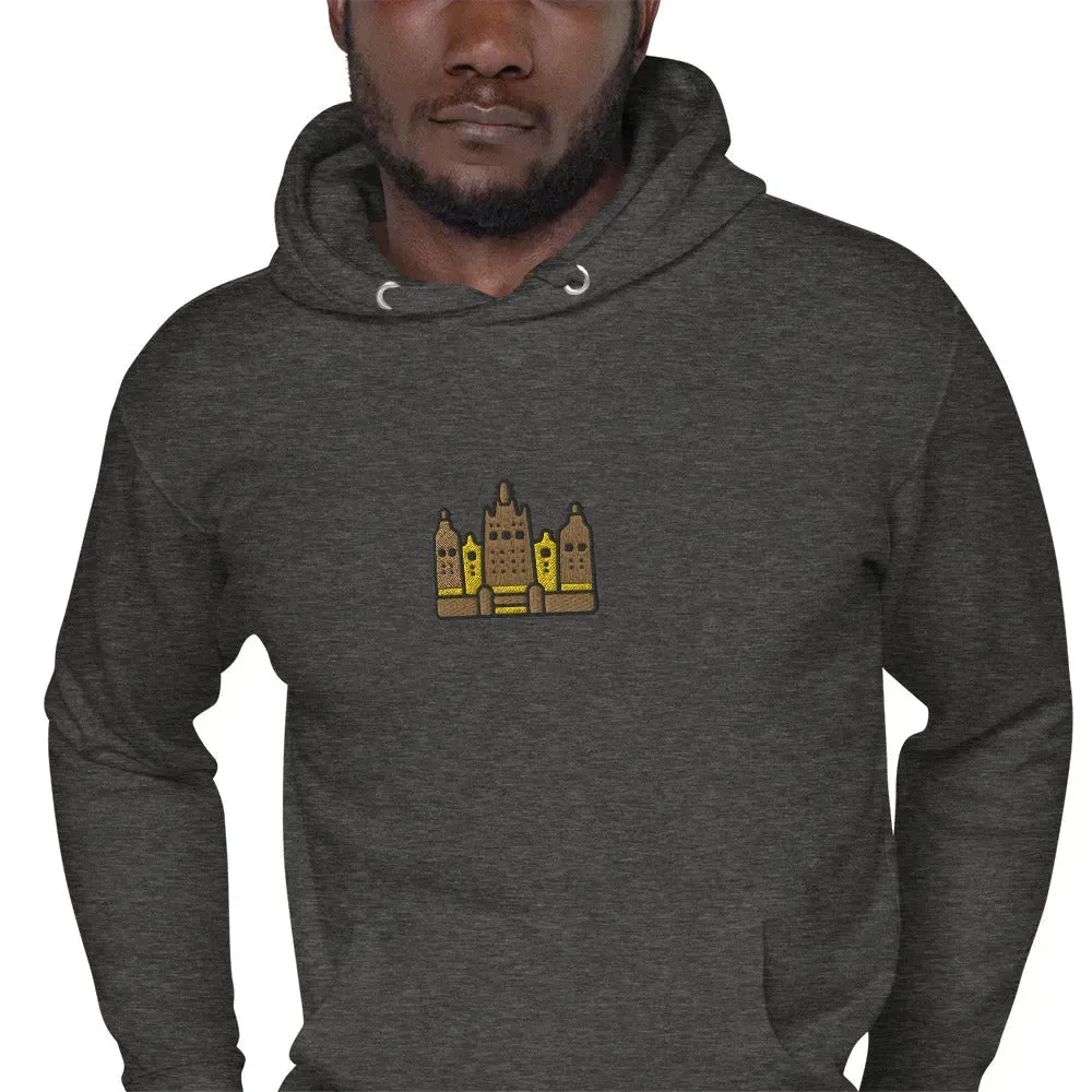 Malian Great Mosque Embroidered Hoodie