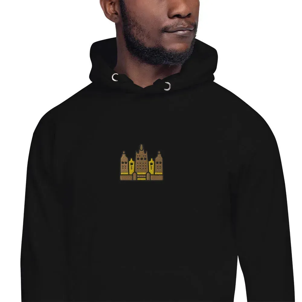 Malian Great Mosque Embroidered Hoodie