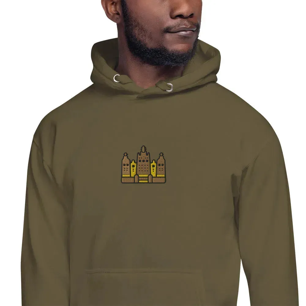 Malian Great Mosque Embroidered Hoodie
