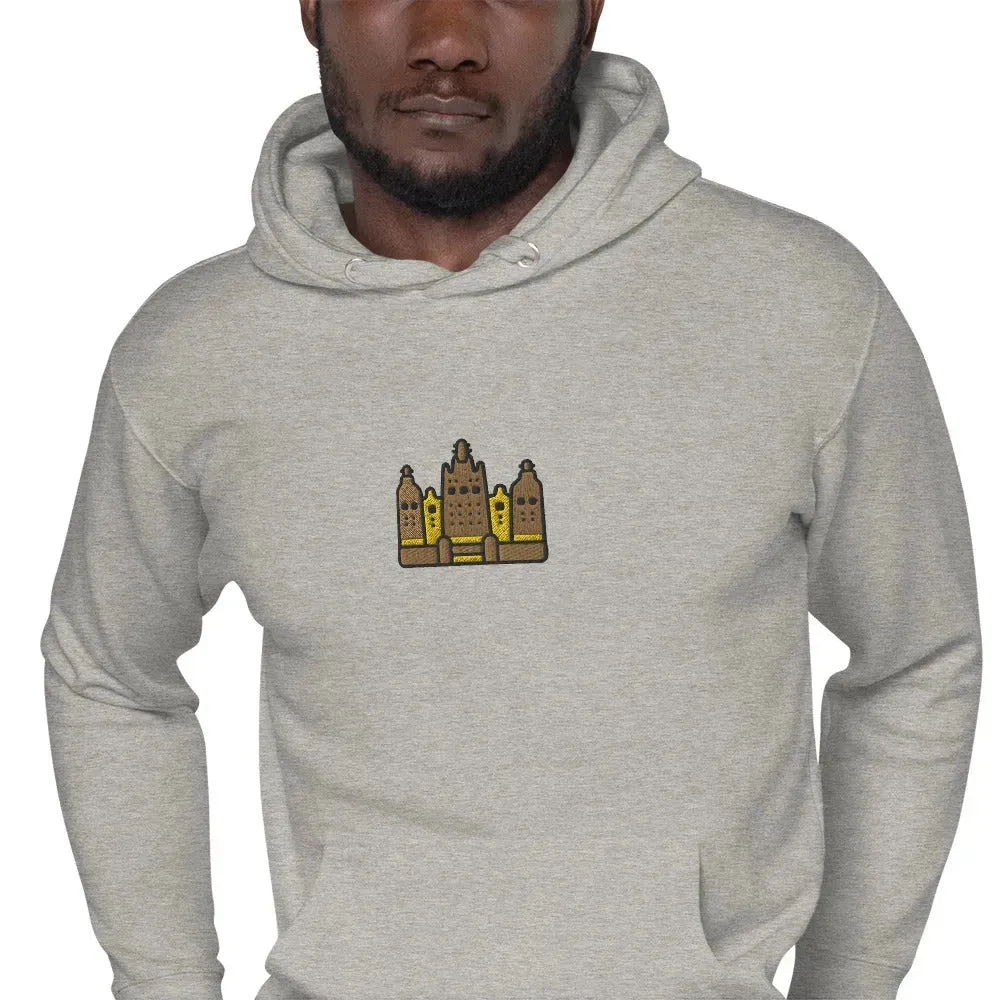 Malian Great Mosque Embroidered Hoodie