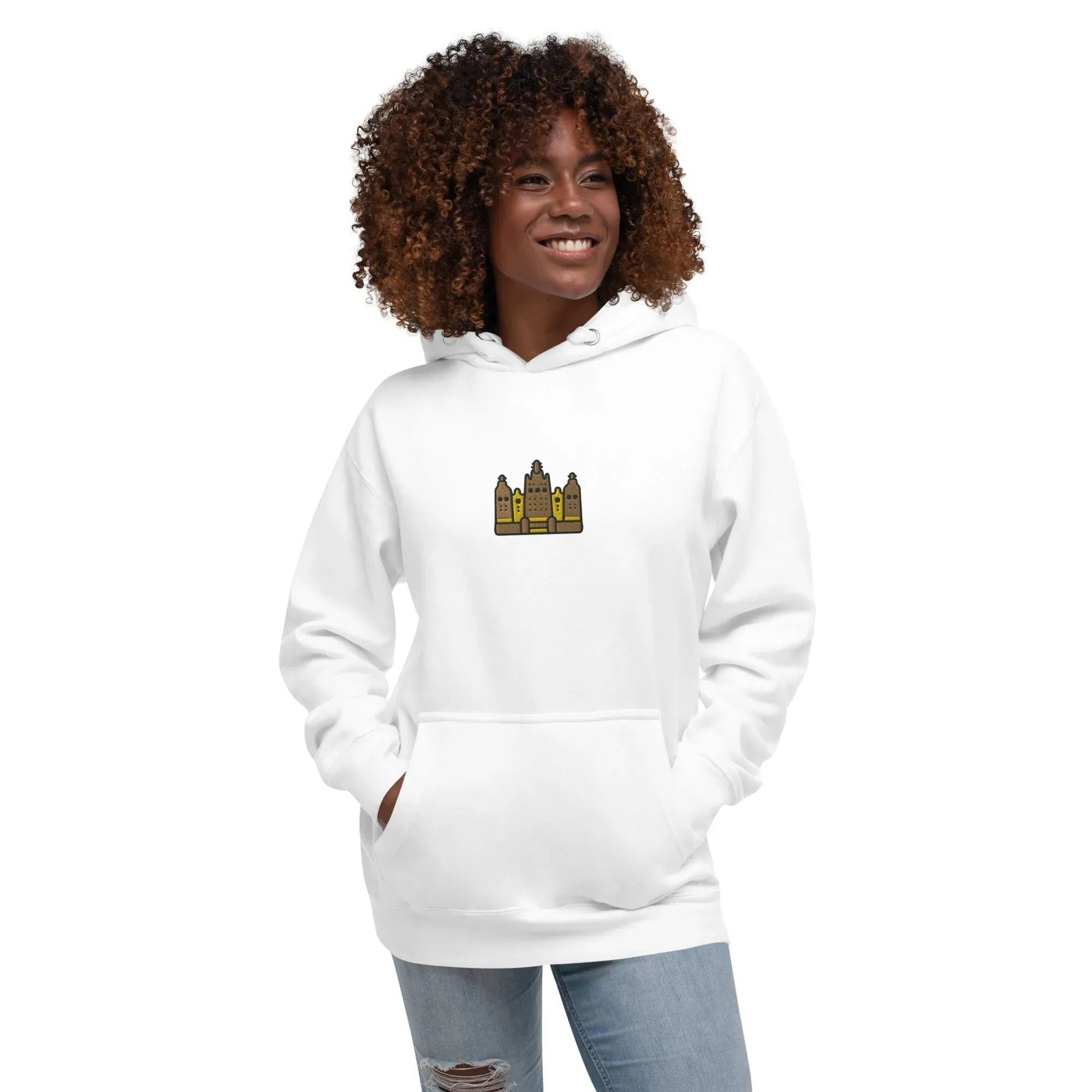 Malian Great Mosque Embroidered Hoodie