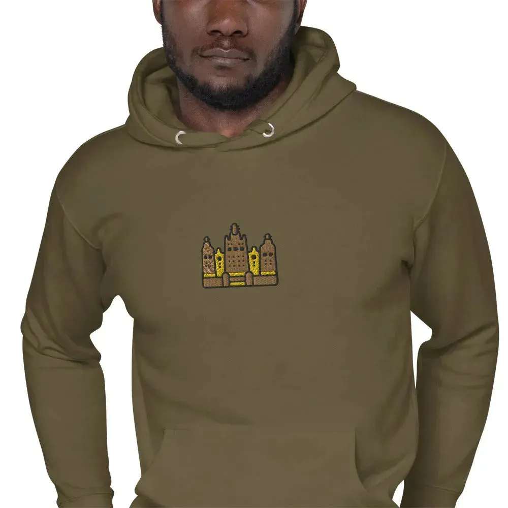 Malian Great Mosque Embroidered Hoodie