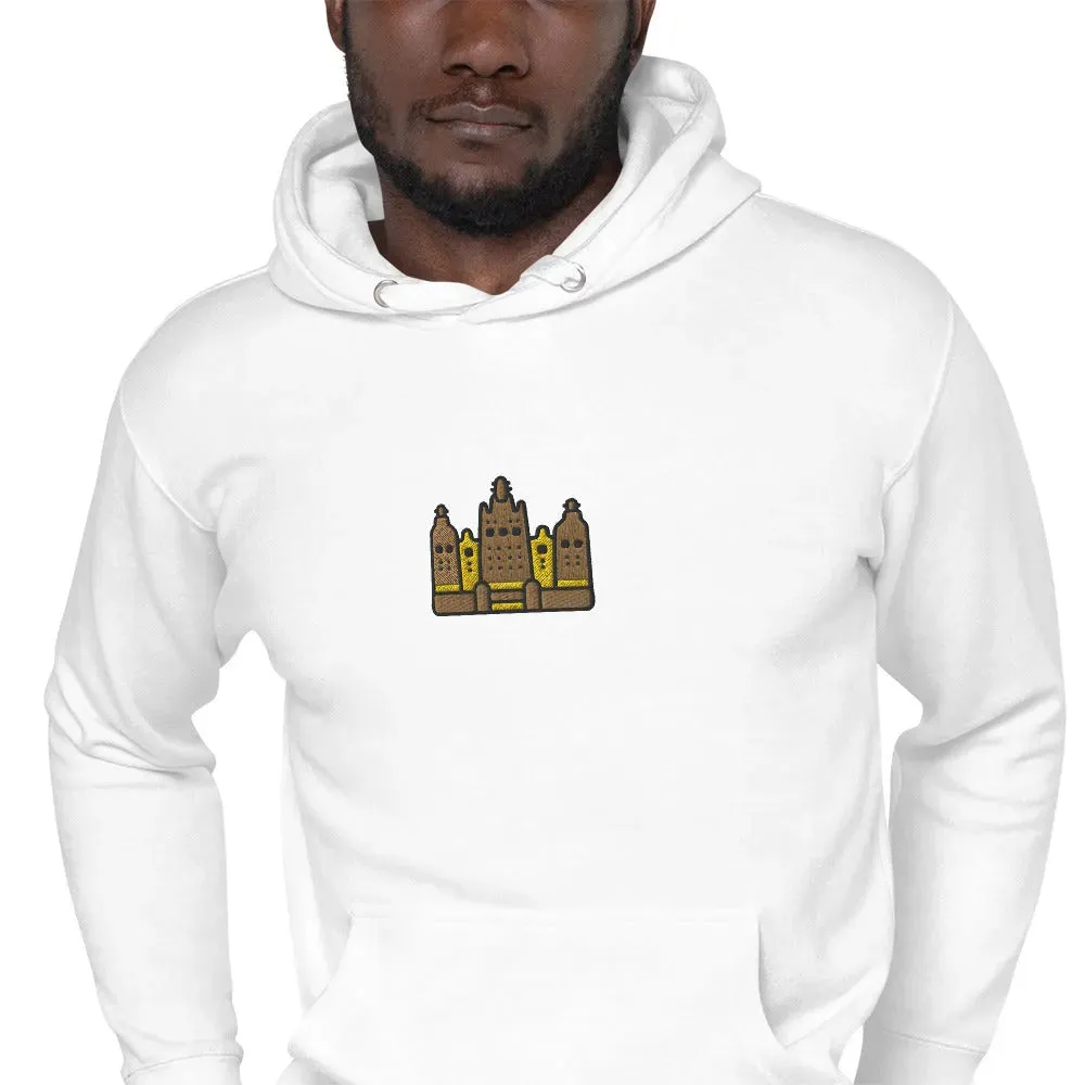 Malian Great Mosque Embroidered Hoodie