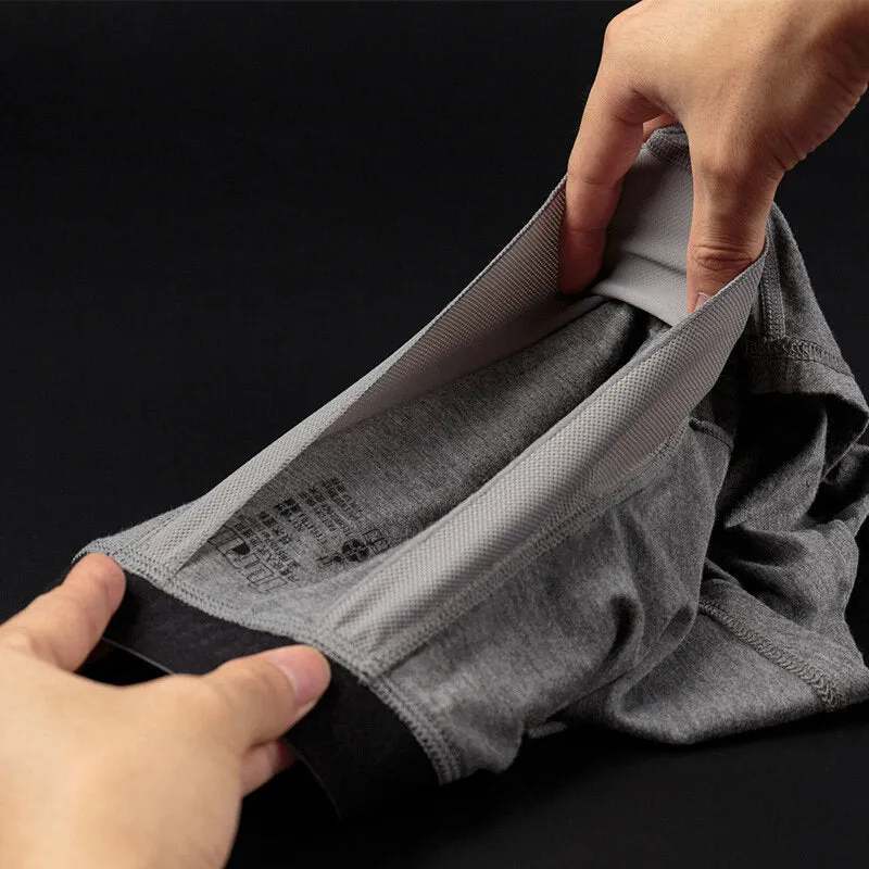 Men's Casual Breathable Anti-Movement U-Convex Pouch Lift-Up Boxers Underwear
