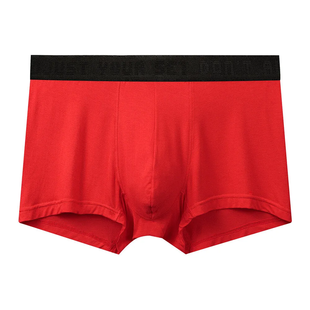 Men's Casual Breathable Anti-Movement U-Convex Pouch Lift-Up Boxers Underwear