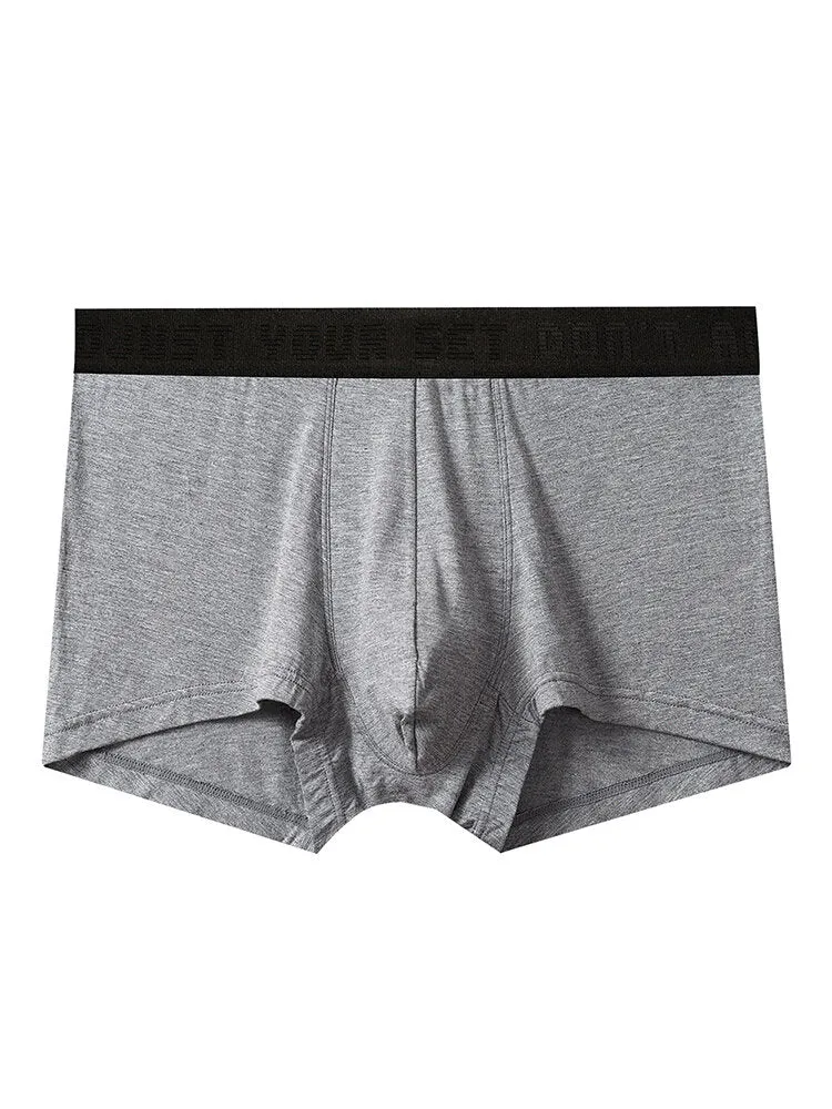 Men's Casual Breathable Anti-Movement U-Convex Pouch Lift-Up Boxers Underwear