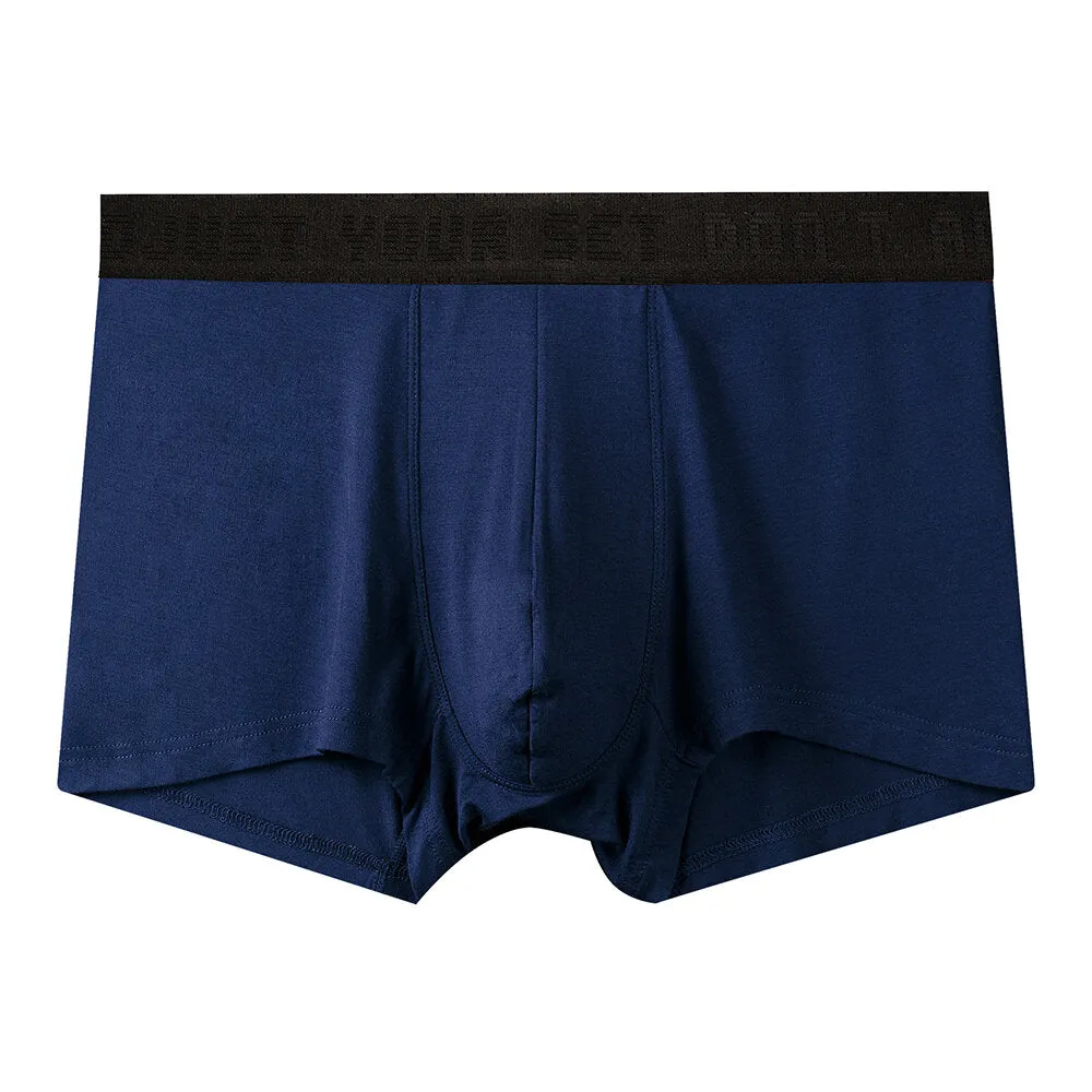 Men's Casual Breathable Anti-Movement U-Convex Pouch Lift-Up Boxers Underwear