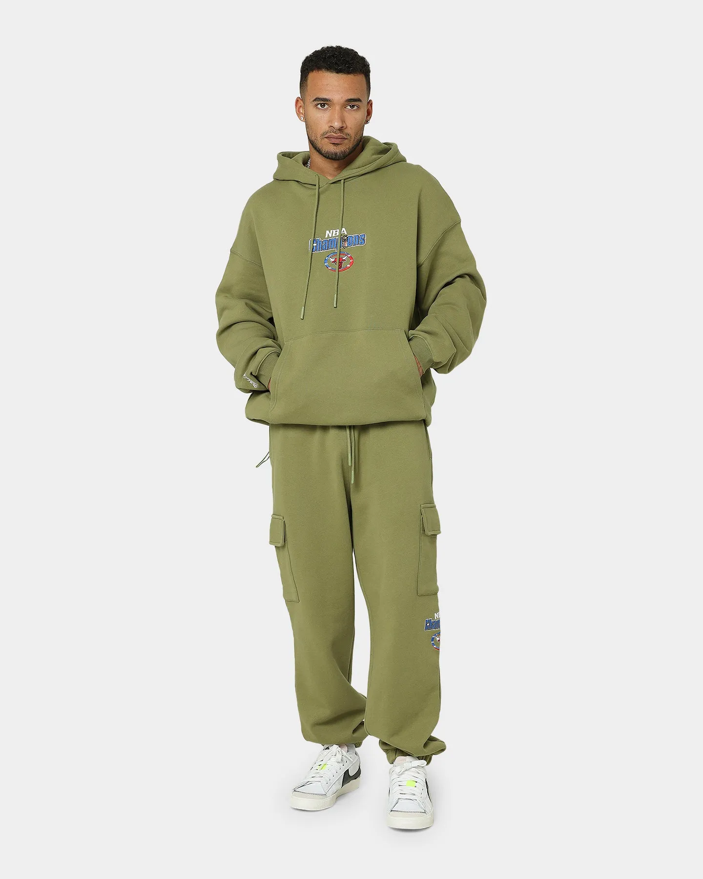 Mitchell & Ness Chicago Bulls Anniversary Hoodie Olive