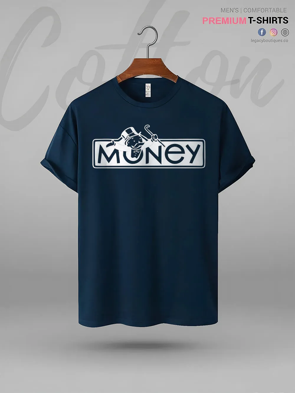 Money Print Good Quality Mens XXXL Tshirt In Lowest Price Only In BD