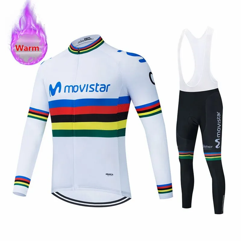 Movistar Pro Team Winter Thermal Cycling Set