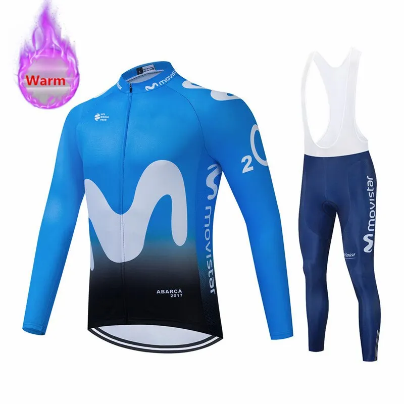 Movistar Pro Team Winter Thermal Cycling Set