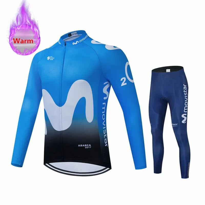 Movistar Pro Team Winter Thermal Cycling Set