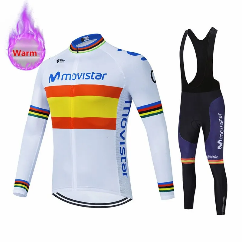Movistar Pro Team Winter Thermal Cycling Set