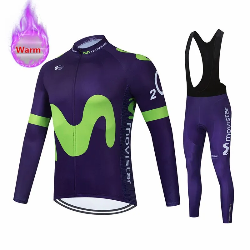 Movistar Pro Team Winter Thermal Cycling Set