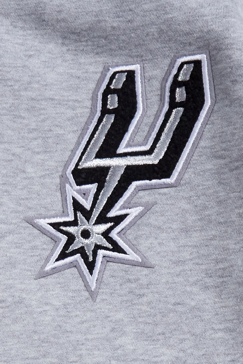 NBA SAN ANTONIO SPURS CLASSIC BIG BOYS FLC PO HOODIE (HEATHER GREY)