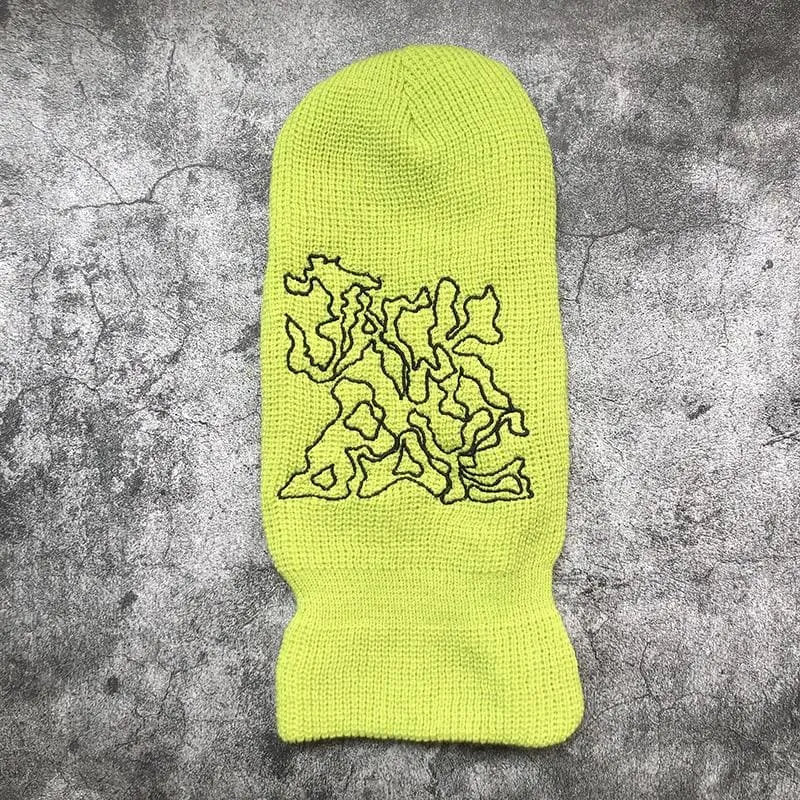 Neon Yellow Cactus Jack Ski Mask
