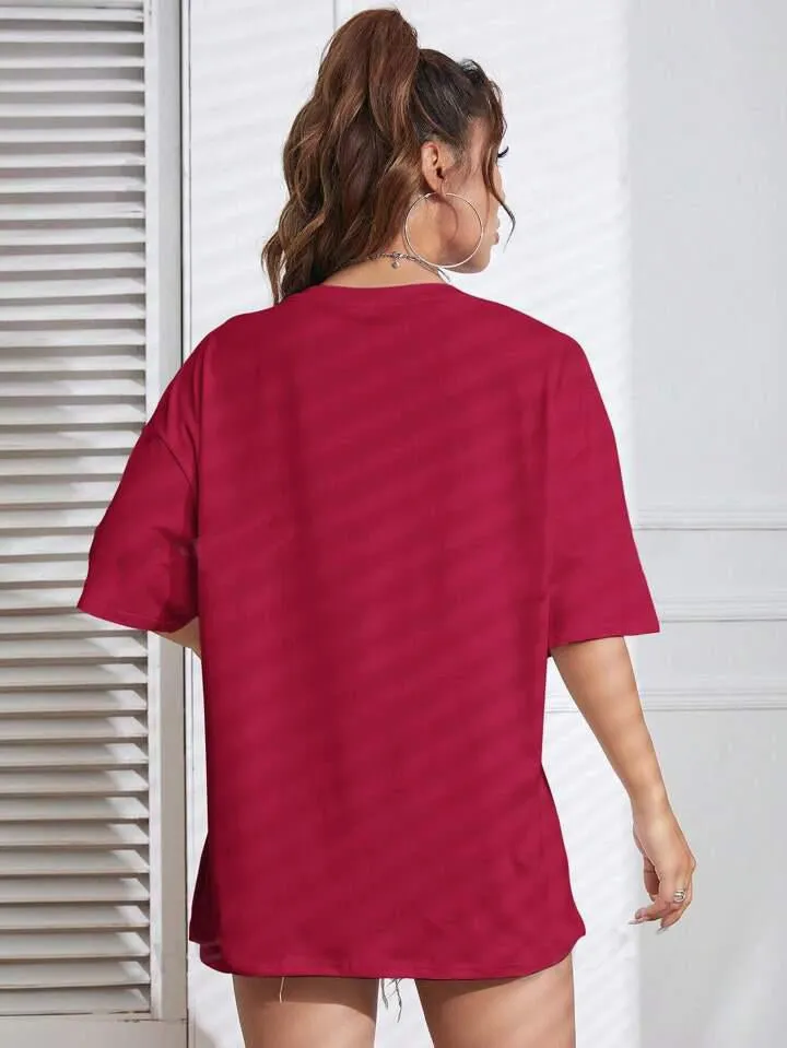 Nine Chrysanthemums Of Different Colours Graphic Printed Womens Drop Shoulder T-shirt Legacy Boutiques Dhaka