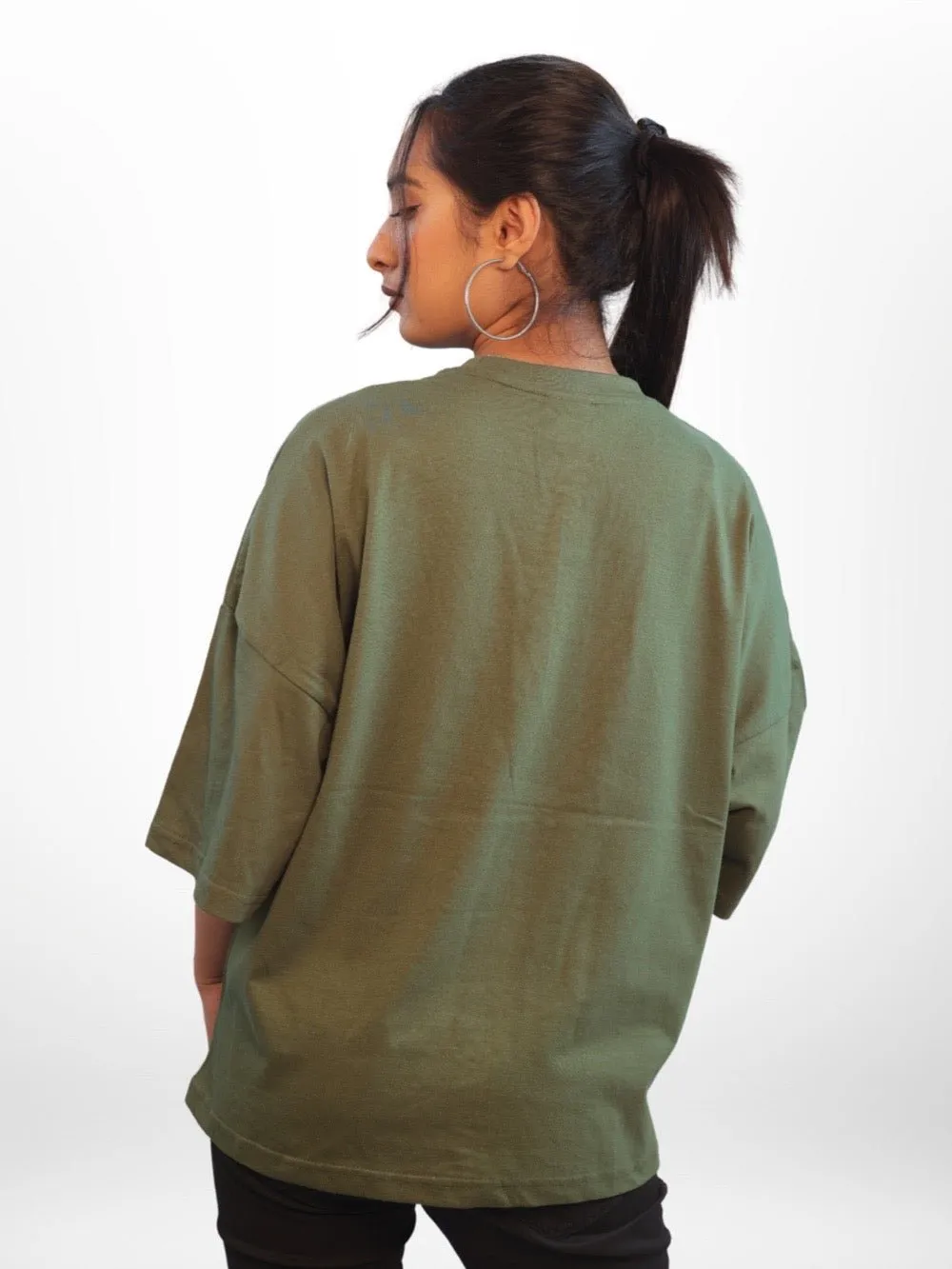 Nine Chrysanthemums Of Different Colours Graphic Printed Womens Drop Shoulder T-shirt Legacy Boutiques Dhaka