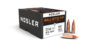 Nosler 22 50gr Ballistic Tip Lead Free Projectiles - 100pk