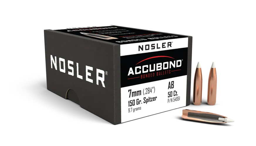 Nosler Accubond 7mm 150gr Projectiles - 50pk