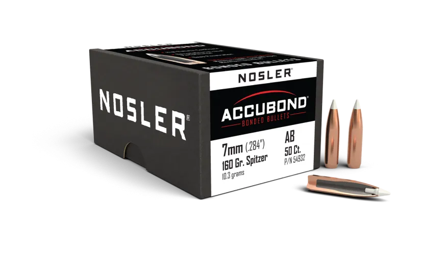 Nosler Accubond  7mm 160gr Projectiles - 50pk