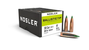 Nosler Ballistic Tip 30 cal 180gr Hunting Projectiles - 50pk