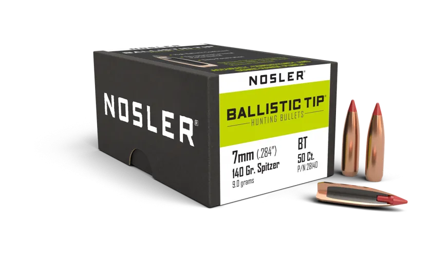 Nosler Ballistic Tip 7mm 140gr Projectiles - 50pk