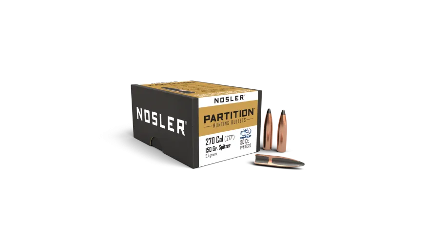 Nosler Partition 270 cal 150gr Projectiles - 50pk