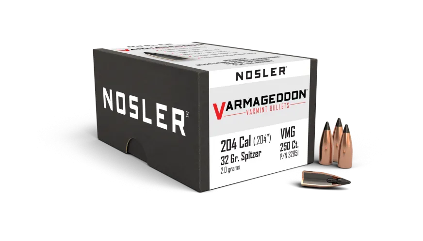 Nosler Varmageddon 20 Cal 32gr Projectiles - 250pk