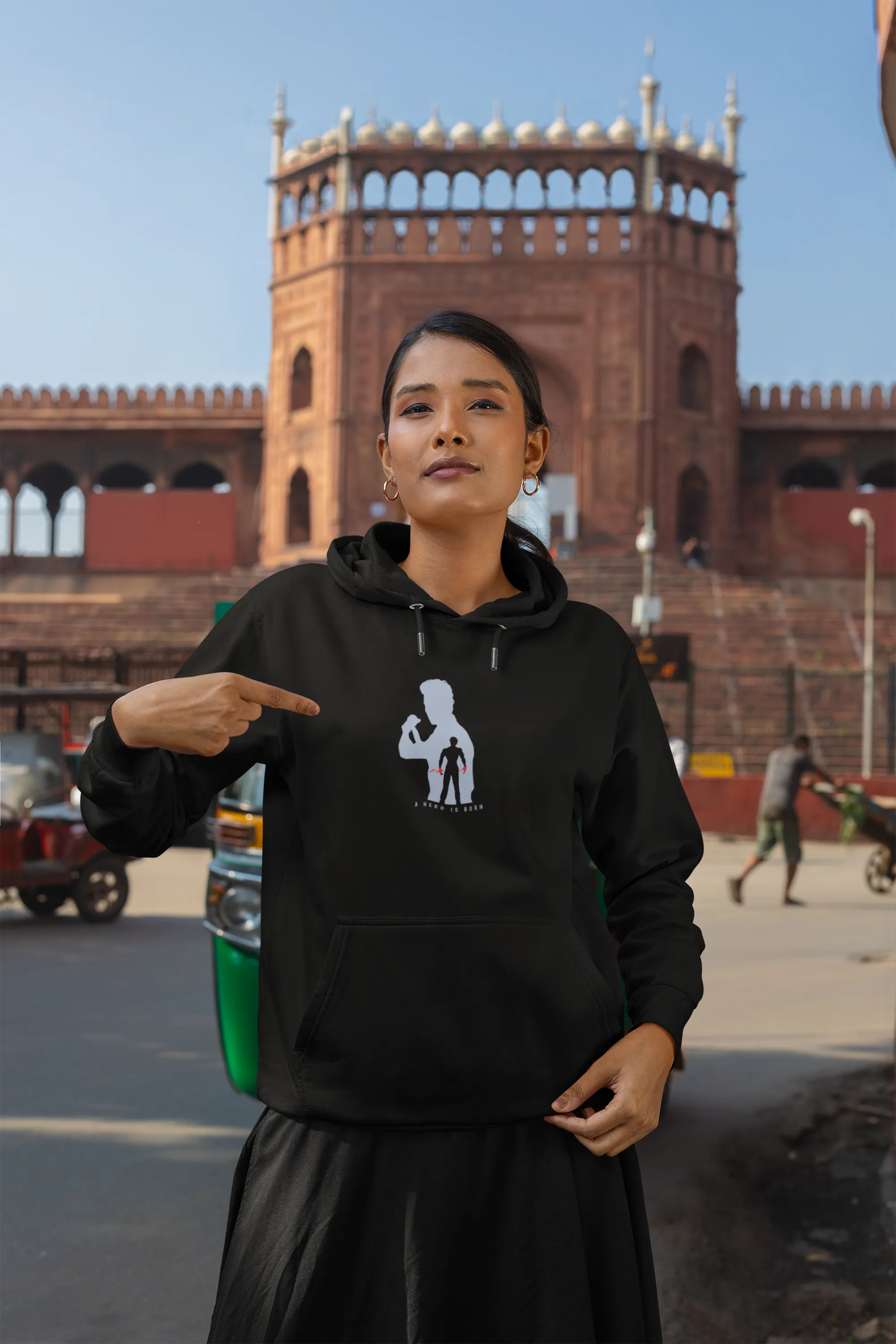 Official Ganapath Hero Shadow Hoodie