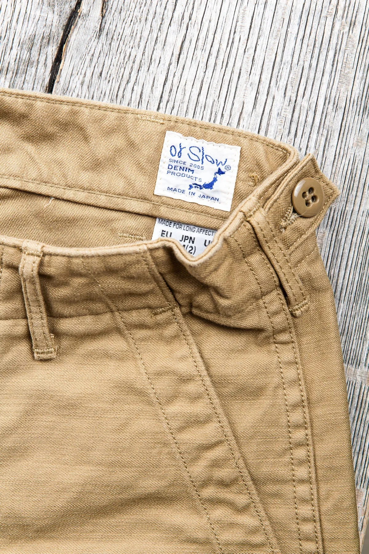 OrSlow 5032 Slim Fatigue Pants Khaki