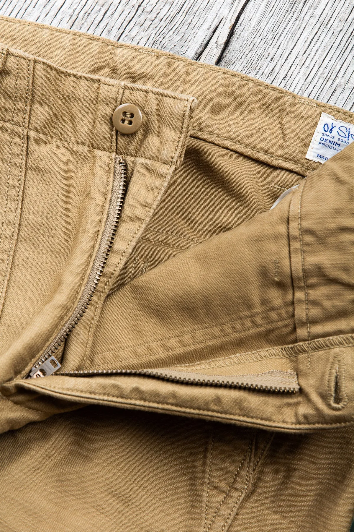 OrSlow 5032 Slim Fatigue Pants Khaki