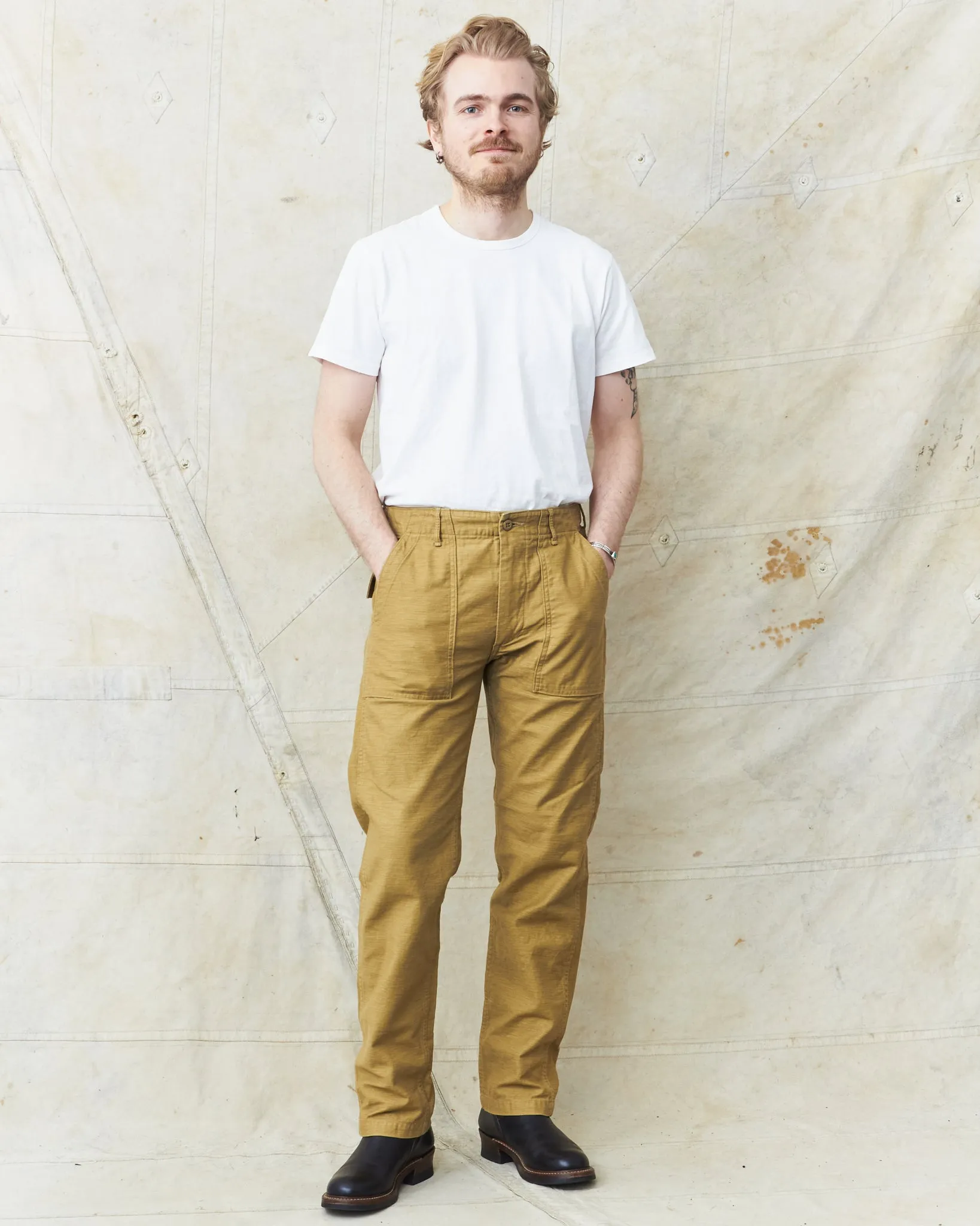 OrSlow 5032 Slim Fatigue Pants Khaki