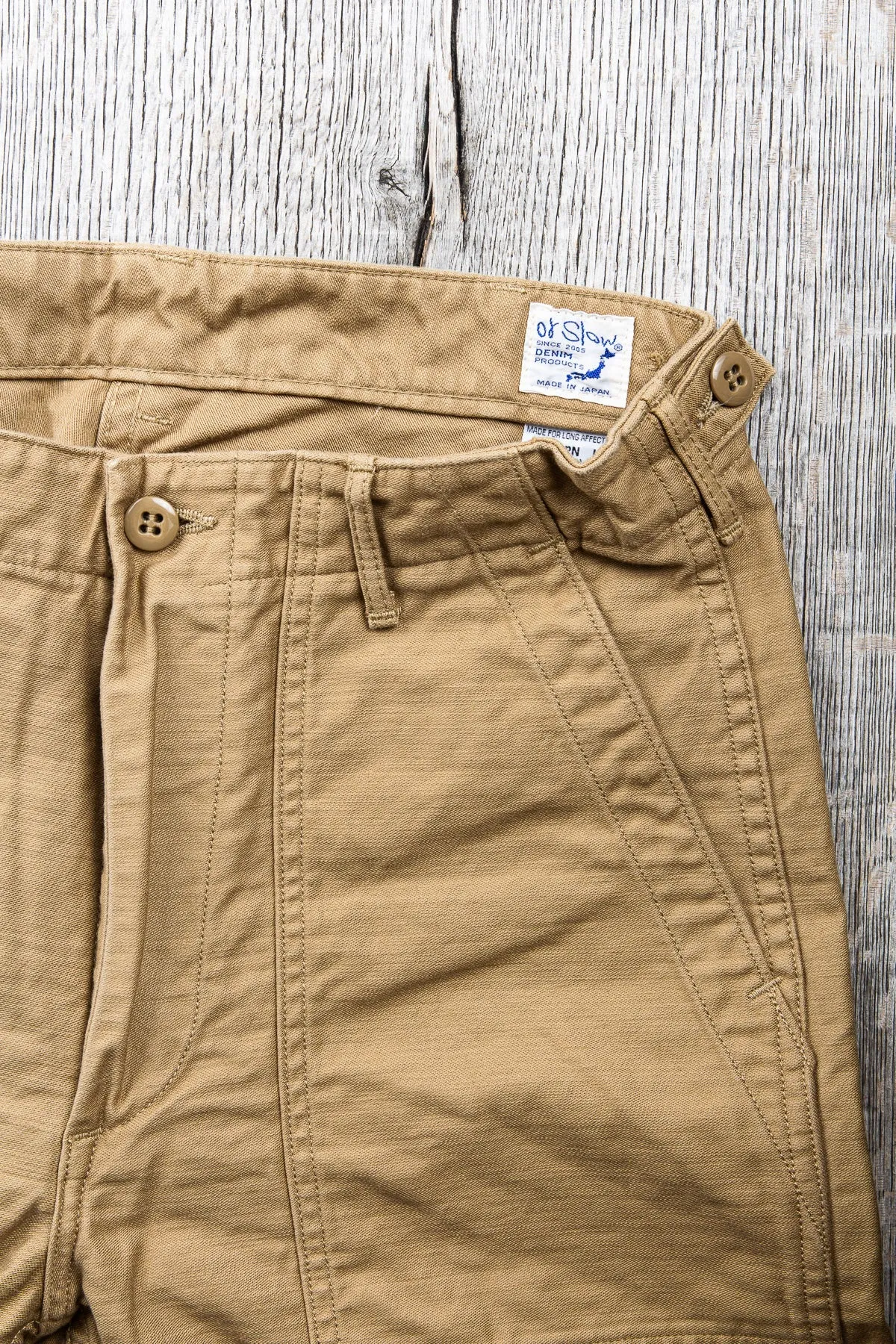 OrSlow 5032 Slim Fatigue Pants Khaki