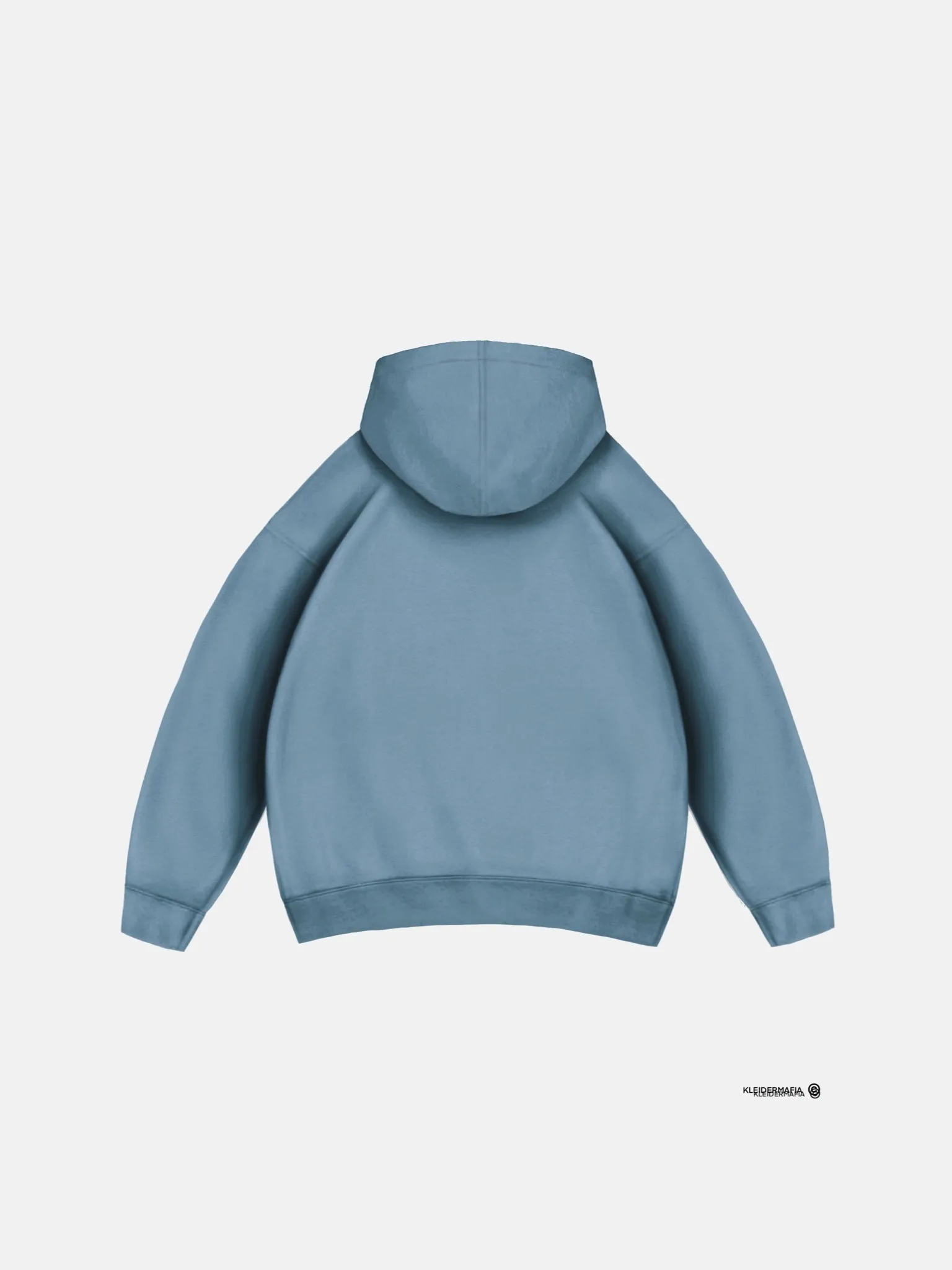 Oversize Basic Hoodie - Blue