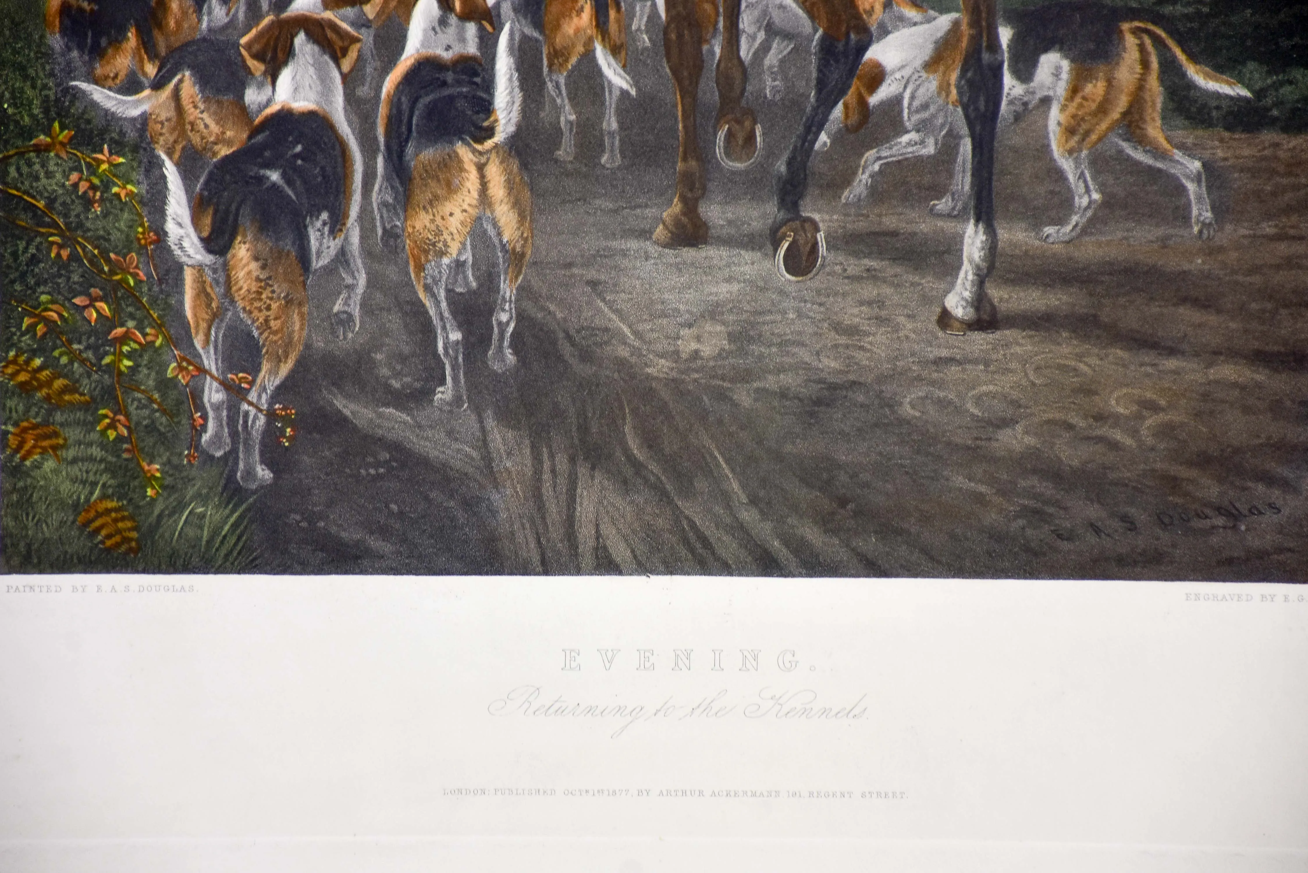 Pair of 19th century etchings - English hunting scenes