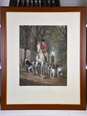 Pair of 19th century etchings - English hunting scenes