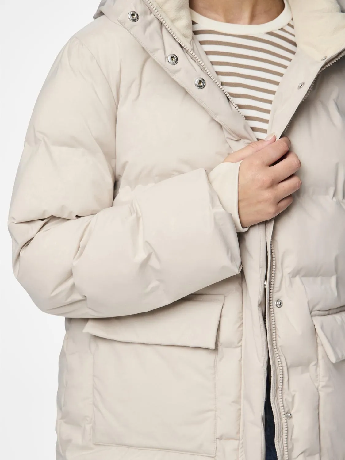 PCNORMA Puffer - Silver Gray